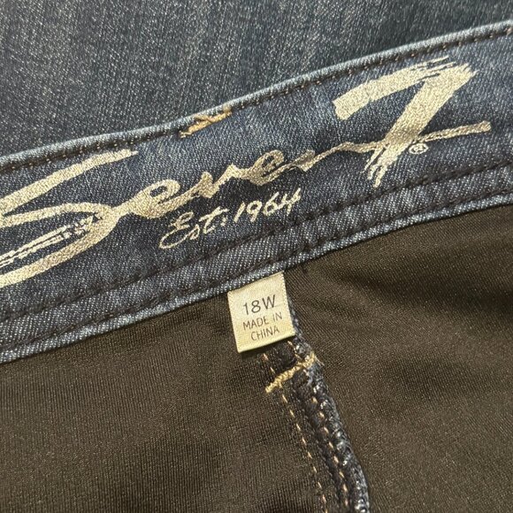Seven7 18W Slim Straight Jeans in Medium Wash - Picture 3 of 6